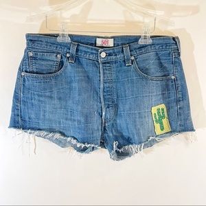 Levi’s Original 501 Cut-Off Shorts with Raw Hem